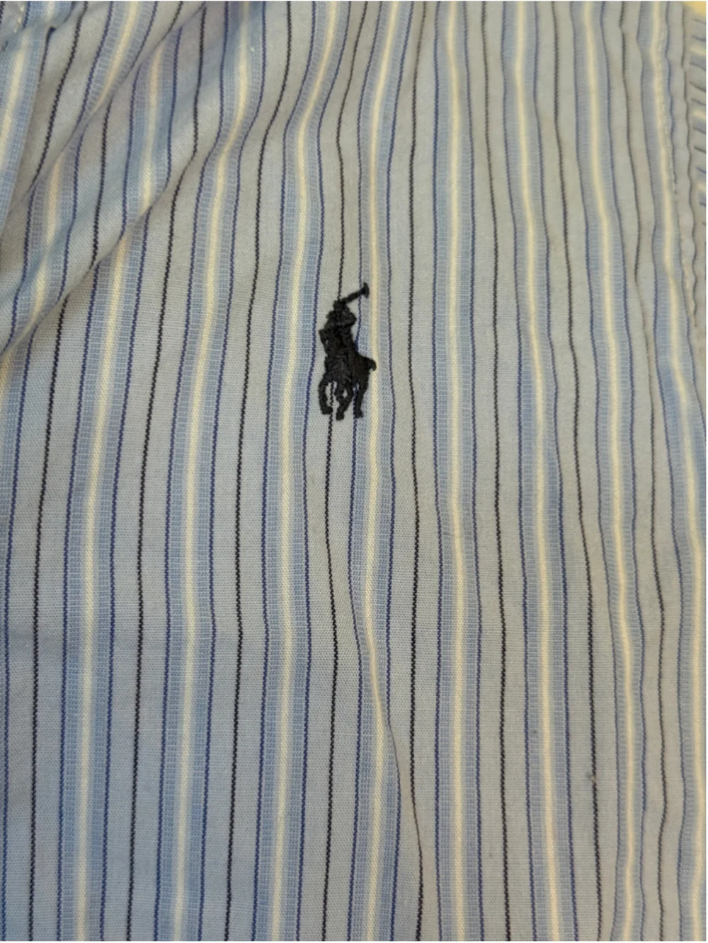 Ralph Lauren Boys 5 Blue Striped Cotton Button Down